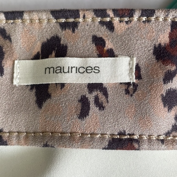 Maurices Leopard Button Front Mini Skirt - Picture 4 of 6